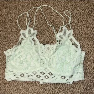 Free People Mint Green Lace Bralette